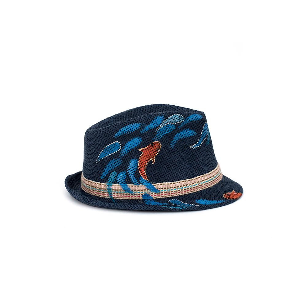 Blue Fishes Kid Trilby Hat